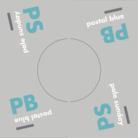 Pale Sunday / Postal Blue - split 7”