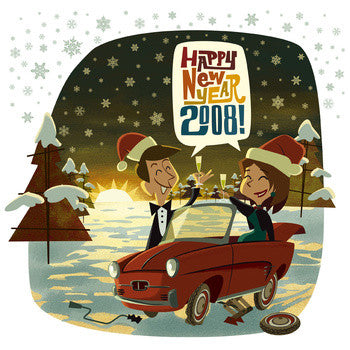 Various - Happy New Year 2008! 7"/cdep