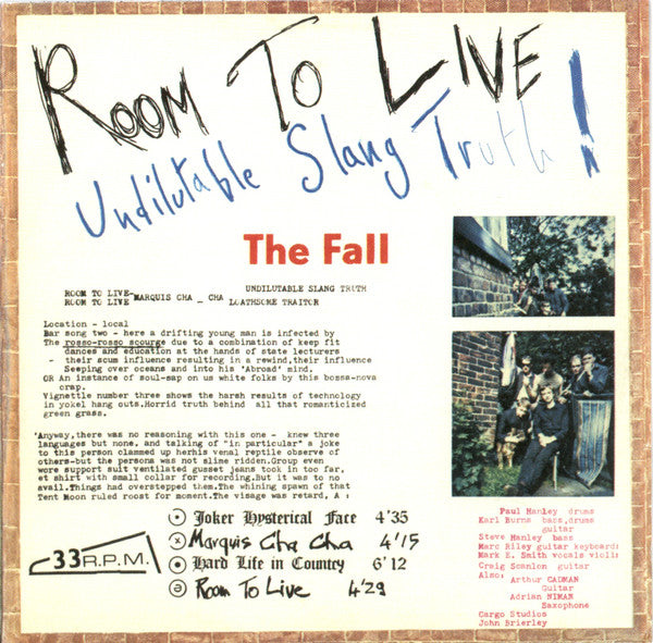 Fall - Room To Live dbl lp
