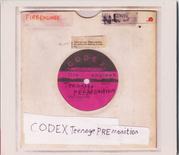 Fire Engines - Codex Teenage Premonition cd