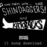 Kickback$ / Shindaggers - split 7"