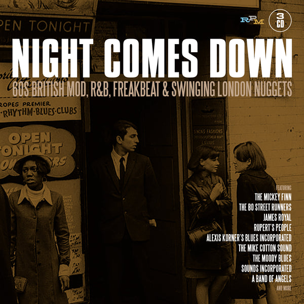 Various - Night Comes Down: 60s British Mod, R&B, Freakbeat & Swinging London Nuggets cd box